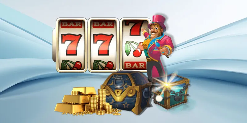 Các biểu tượng quen thuộc như trái cây và số 7 trong game slot nổ hũ dễ trúng